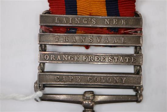 A South Africa medal to Private Beaumont, Dorset Regt. etc